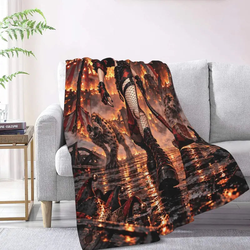 Halloween-M Blanket All Season Sofa Bedroom Chairs Dorm Couch Camping Soft Warm Cozy Bed Fleece Throw Gift for Men Women Boy Girl