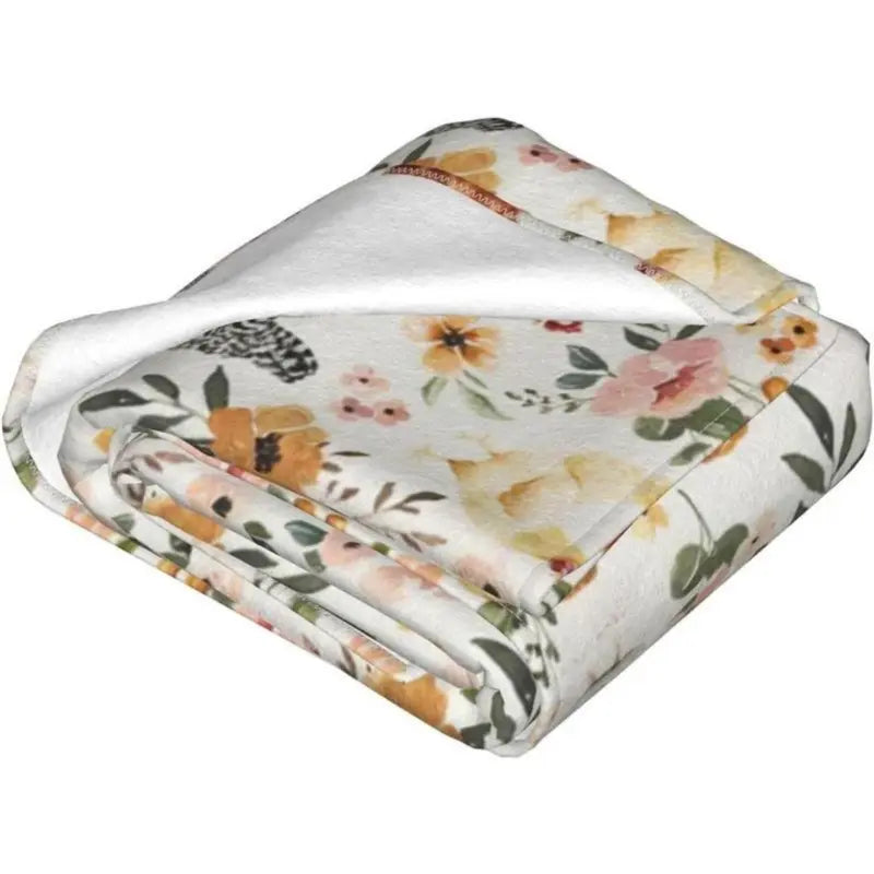 Soft Comfortable Funny Floral Chicken Flannel Throw Blanket,Farmhouse Hen Rooster Print Cozy Lightweight Blanket Rustic Country Farm Animal Couch Bed Sofa Decor,Christmas Holiday Gift for Chicken Lovers Women Girls
