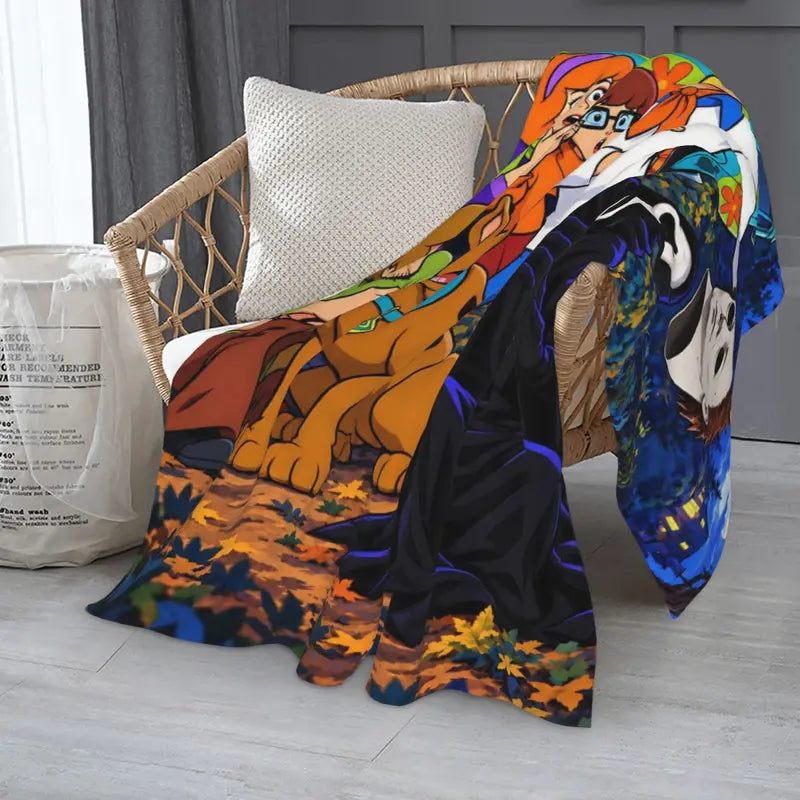Halloween-M Blanket All Season Sofa Bedroom Chairs Dorm Couch Camping Soft Warm Cozy Bed Fleece Throw Gift for Men Women Boy Girl