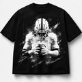 Youth & Adults Ashton Jeanty Raiders Football Graphic T-Shirt, Football Running Back Fan Tee, Las Vegas Game Day Sports Shirt, Retro Player Graphic, Unisex Casual Streetwear Top