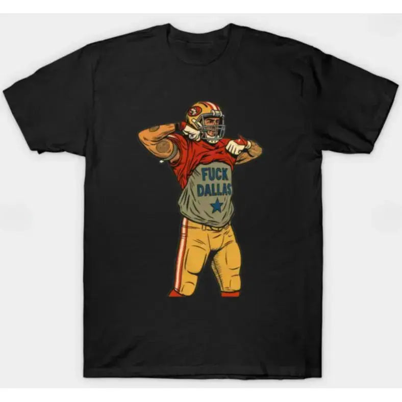 Vintage San Francisco City T‑Shirt, Rivalry Football Tee, Retro Comic Style Casual Short Sleeve Fan Apparel Gift for Game Supporters # SanFrancisco # FootballTee # RetroSports # GameDay # RivalryVibes