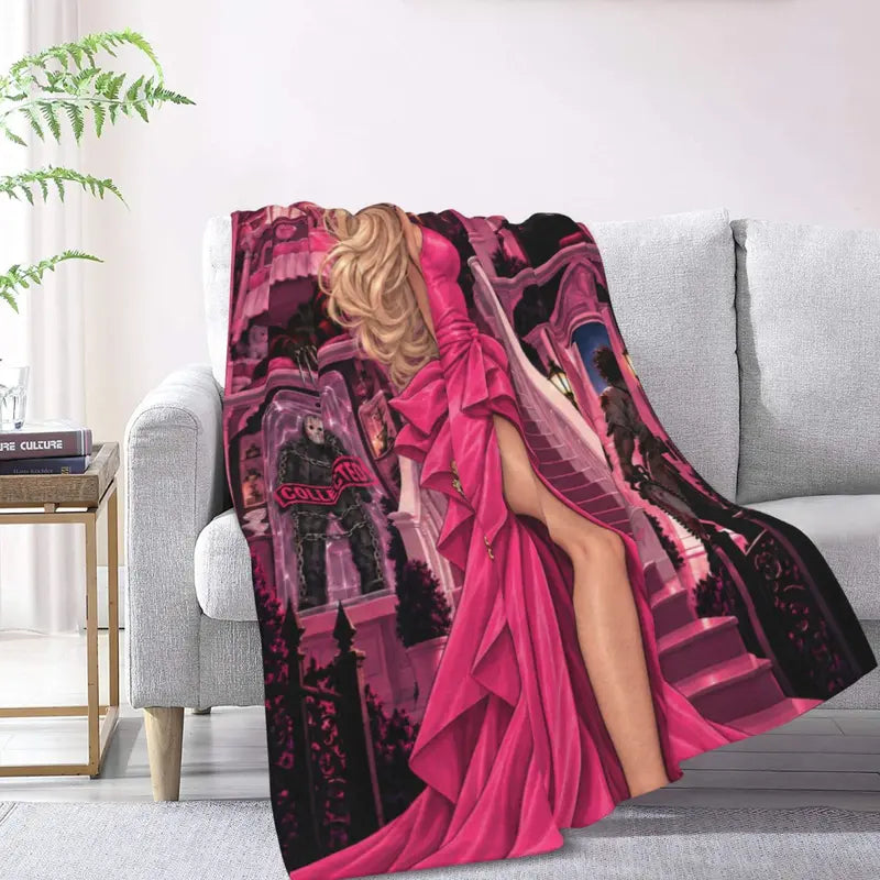 Halloween-M Blanket All Season Sofa Bedroom Chairs Dorm Couch Camping Soft Warm Cozy Bed Fleece Throw Gift for Men Women Boy Girl