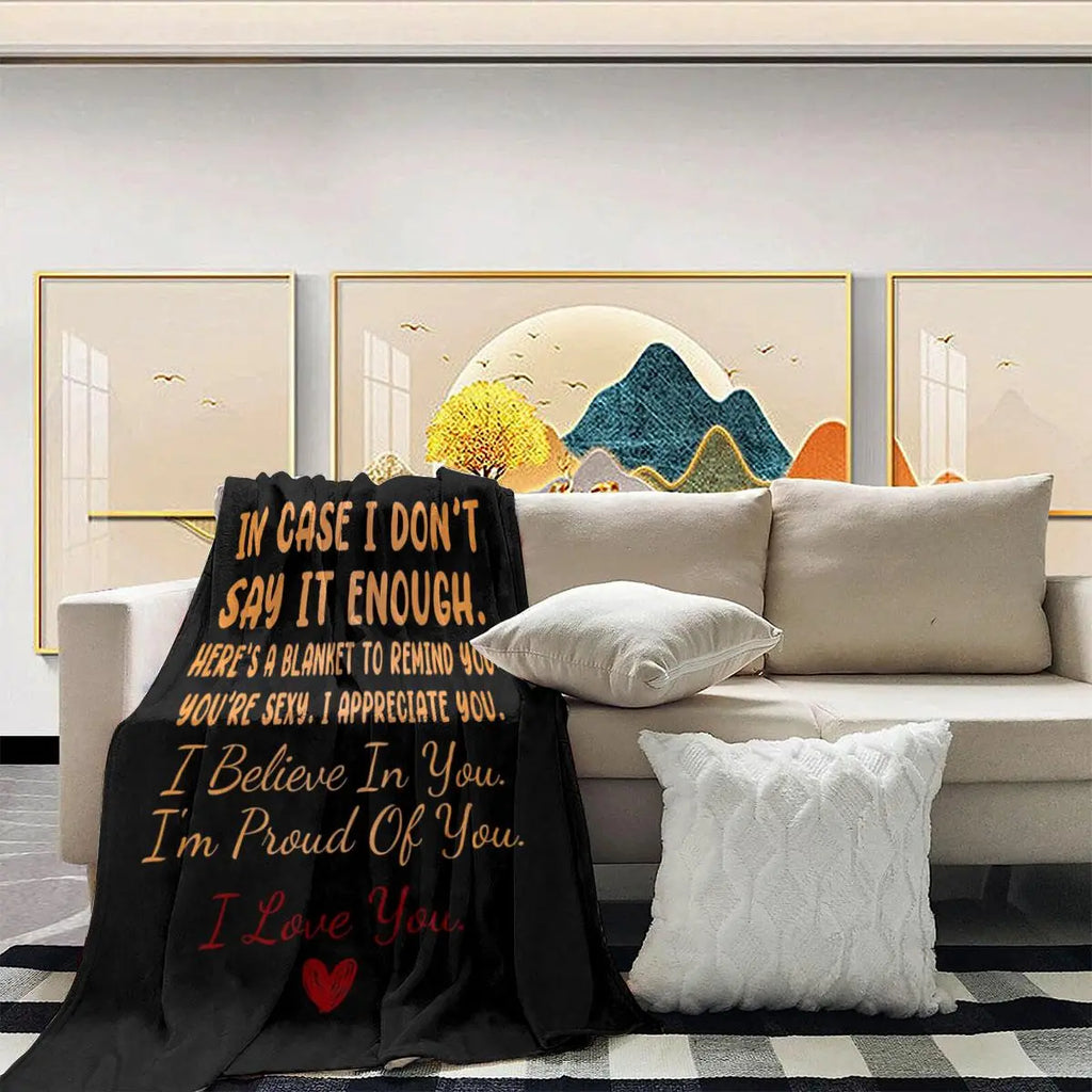 Letter Pattern Flannel Blanket, 1 or 2 Pieces Soft Throw Blanket, Warm Nap Blanket for Air-Conditioned Rooms, Cozy Home & Office Gift for Your Loved One #GLOBAL PICKS